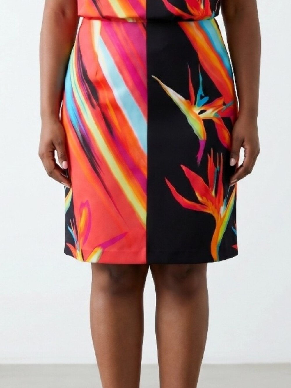 WORTHINGTON WOMAN TROPICAL PARADISE PENCIL SKIRT SZ 2X 18 PLUS